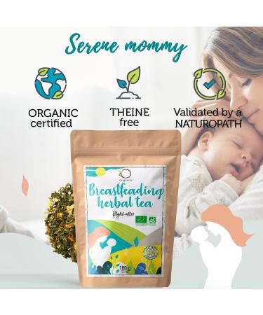 ORIGEENS ORGANIC BREAST FEEDING BABY TEA 100g | Organic Breastfeeding Tea and Digestion | Hot/Iced tea | Herbal lactation tea with Fenugreek seeds Ginger Turmeric & Lemon Nettle Moringa Breast Feeding tea - Buy Online on GoSupps.com