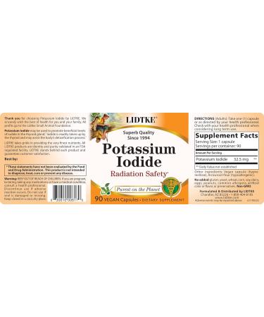 Lidtke Potassium Iodide Supplement - Essential Mineral Support for Thyroid Health - Buy Online on GoSupps.com