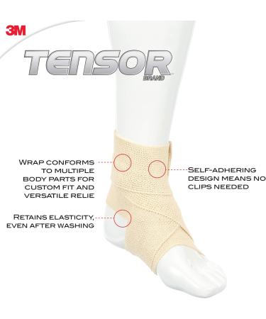 Tensor Elastic Bandage Wrap 3-Inch Beige with Clips 3 in - Buy Online on GoSupps.com