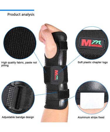 Carpal Tunnel Night Time Wrist Brace for Left/Right Hand | Relief for Cubital Tunnel Tendonitis Arthritis & Sprains - Carpal Tunnel Solutions - Buy Online on GoSupps.com