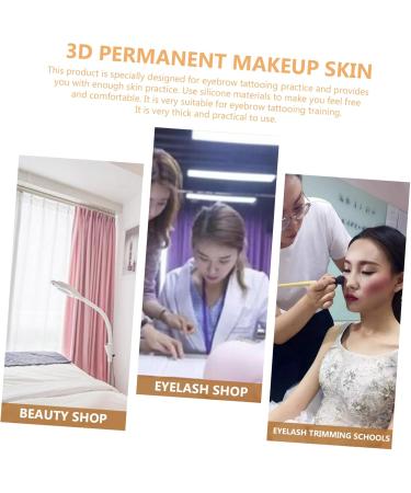 Beatifufu Brow Practice Skin 3pcs Silicone Professional Eyebrow Makeup Permanent Brow Practice Beginner Supplies Fake - Buy Online on GoSupps.com