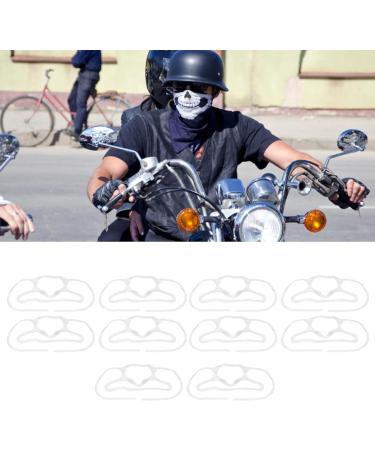 Silicone Anti-Fog Mask Holder - Food Safe Foldable & Flexible | 10 Pack for Office - White - Buy Online on GoSupps.com