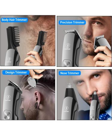 Ceenwes Beard Trimmer & Hair Clippers Kit - Professional Grooming for Men | Cordless, Waterproof, Nose Trimmer | Body Gifts - Buy Online on GoSupps.com