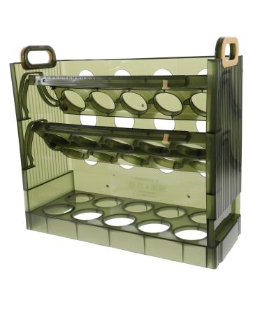 Alipis 30 Grid Egg Holder Capacity Container Plastic Storage Multilayer -layer Large Tray Fridge Holder Organizer Reusable 1