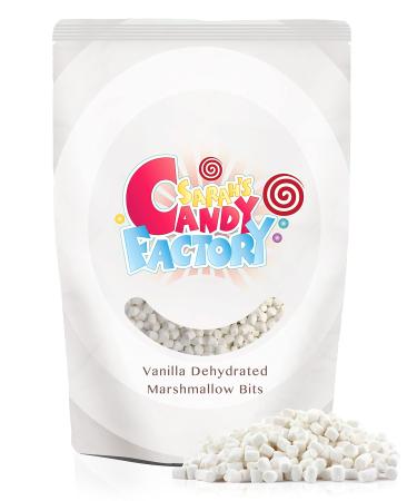 Sarah's Candy Factory Vanilla Mini Dehydrated Marshmallow Bits in Resealable Bag, 1lb 1 Pound (Pack of 1)