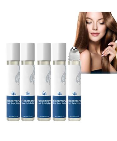 S rum de croissance des cheveux au gingembre et au romarin traitement du follicule pileux pour homme et femme essence de soin du cuir chevelu pour renforcer les m ches augmenter l' paisseur 5 pi ces