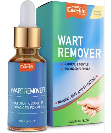 ACCBTECH Liquid Wart Remover - Advanced Wart Treatment Lotion for All Warts Types Including Common and Genital - Painless and Fast-Acting (10ml) 0.34 Fl Oz / 10 ml