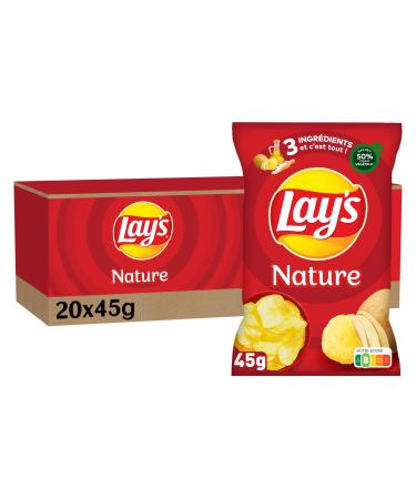 Lay's Chips Nature Barbecue Flavor 45g - Pack of 20