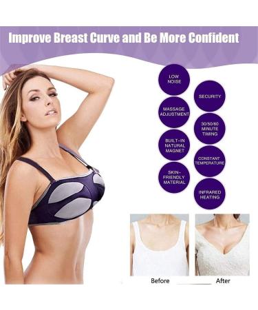 Electric Breast Machine Breast Massager with 3 Temperature Adjustments Chest Massager for Prevent Breast Prolapse Sagging Deformation (Ab) - Buy Online on GoSupps.com