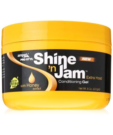 Ampro Shine 'N Jam Conditioning Gel  Extra Hold  8 Ounce Clean Scent 8 Ounce (Pack of 1)