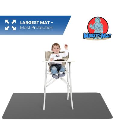 Super Jumbo Splat Mat - Dark Grey Extra Large 60x60 Waterproof Washable Mess Mat for Art, Crafts, Playtime - Protective Floor/Table Cover - Buy Online on GoSupps.com