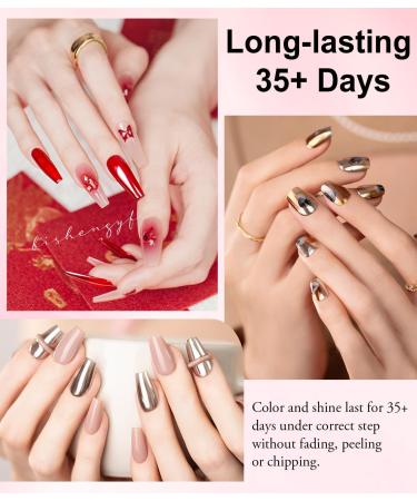 BISHENGYF 12 Jars Metallic Chrome Nail Powder Newbie Friendly Pearl Chrome Nail Powder Mirror Effect Nail Powder with 12 Pcs Eyeshadow Sticks(1g/Jar) B- 12pcs chrome nail powder - Buy Online on GoSupps.com