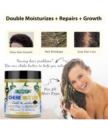 Chebe Butter for Hair Growth & Moisturization - Deep Conditioning Hair Butter for Men & Women | 8.8oz - Buy Online on GoSupps.com