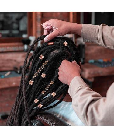 Hair Clip Celtic Alloy Hair Pins | Dreadlock Beads Braid Hair Cuffs Jewelry Accessories for Women Braids Decoration Tosier Rose Gold - Buy Online on GoSupps.com
