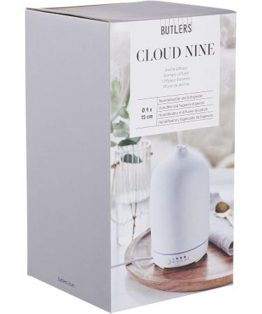 Butlers Aroma Diffuser Cloud Nine - Essential Oil Humidifier & Fragrance Dispenser for Home Kids Room & Bedroom - LED Ceramic Lamp - Buy Online on GoSupps.com