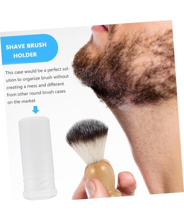 Minkissy 4-Piece Razor Brush Set - Travel-Friendly Brush Drum & Holder - Perfect for Men s Shaving - Transparent Plastic Etui - 5.5x5.5cm - Buy Online on GoSupps.com