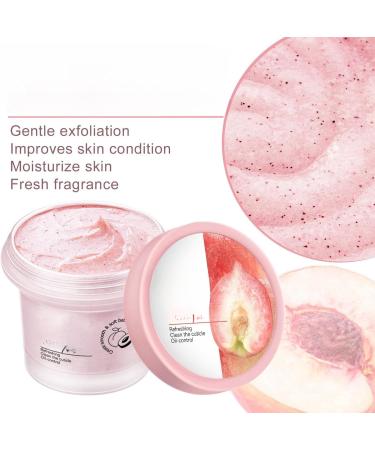 Peach Brightening Exfoliating Body Scrub Peach Smooth & Tight Body Scrub Peach Ice Cream Texture Body Treatment Scrub Deeply Exfoliates Scrub Organic Body Scrub for Body Face Hand & Foot - Buy Online on GoSupps.com