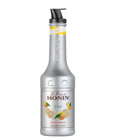 MONIN Yuzu Fruit Mix Puree 1L for Cocktails Smoothies and Mocktails. Vegan-Friendly Allergen-Free 100% Natural Flavours and Colourings. 2-in-1 Yuzu Puree and Sugar Syrup Hybrid