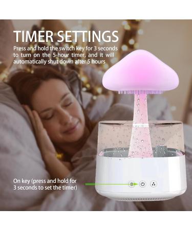 Rain Cloud Night Light & Humidifier - Perfect for Bedroom Living Room & Children's Room | White Rain Cloud Diffuser for Home Office & Yoga - Buy Online on GoSupps.com