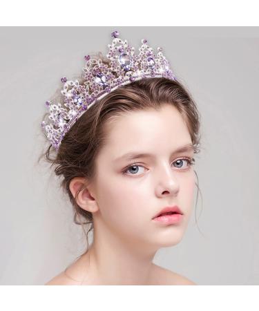 Chanaco Princess Crown Birthday Girl Sash Set | Purple Happy Birthday Decorations for Women - Ideal Princess Birthday Party Supplies & Gifts - Buy Online on GoSupps.com