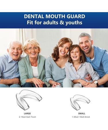 Mouth Guard for Teeth Grinding at Night - Comfortable Night Guards with 12 Cleaning Tablets - Buy Online on GoSupps.com
