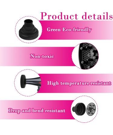 Talifoca Diffuser Hair Dryer | Universal Foldable Attachment for Perfect Curls & Waves | Silicone Diffuser for All Hair Types - Buy Online on GoSupps.com