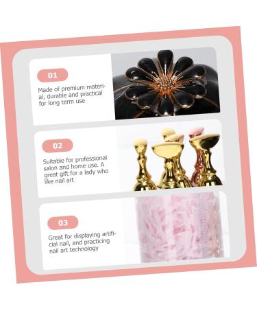 minkissy 8 Sets nail holder nail art tip holder fake nail tip stand manicure practice bracket nail art display rack pedicure stand fingernail display stand Metal practice tools ceramics - Buy Online on GoSupps.com