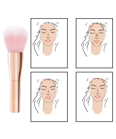 Trixes Professional Cosmetic Powder Brushes - Ros Gold Training Brush for Blush & Flawless Beauty Mixing - Buy Online on GoSupps.com