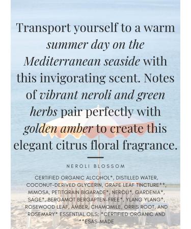 Organic Fragrance Mist (1 oz Neroli Blossom) 0.33 Fl Oz (Pack of 1) Neroli Blossom - Buy Online on GoSupps.com