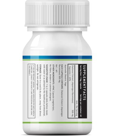 INLIFE Shatavari Extract 500 mg - Women's Wellness Supplement (60 Veg Capsules) | Saponins 20% - International Shipping Available - Buy Online on GoSupps.com