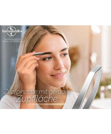 Professional Eyebrow Hair Plucking Tweezers - 9 cm Stainless Steel 2 mm Precision Tools for Perfect Plucking - Buy Online on GoSupps.com