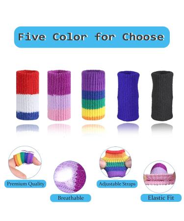 10-Piece Finger Protection Bandages for Injury Relief - Stretchy Black Finger Support for Arthritis & Swelling | Ednyzakrn - Buy Online on GoSupps.com