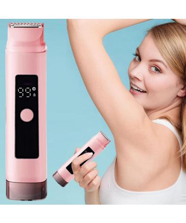 Womens Body Shaver Body Epilator 2 Head Trimmer Portable Waterproof Dry and Underwater for Face Bikini and Pink - Buy Online on GoSupps.com