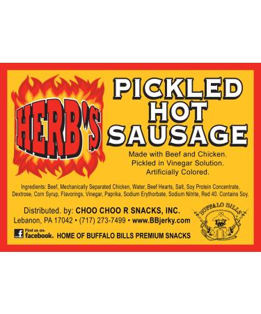 Herbs Pickled Hot Sausages 0.7oz - 24-ct Individually Wrapped Cup - Buy Online on GoSupps.com