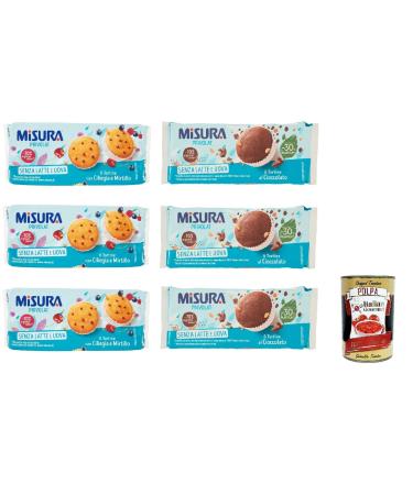 Italian Gourmet E.R. Privolat Cherry and Blueberry Tartlets Set of 6 Without Milk or Eggs 290 g + Pulp Italian Gourmet Pulp 400 g