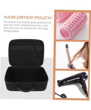 Gogogmee 1pc Hair Dryer Storage Bag Carrying Portable Travel Pouch for Hair Styling Tools Suitcase Black Eva - Buy Online on GoSupps.com