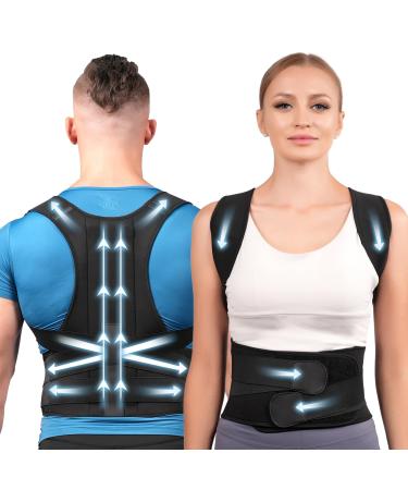 Back Brace Posture Corrector for Women and Men Lumbar back posture corrector Back Pain Relief Scoliosis Hunchback Hump Thoracic Spine Corrector (Medium)