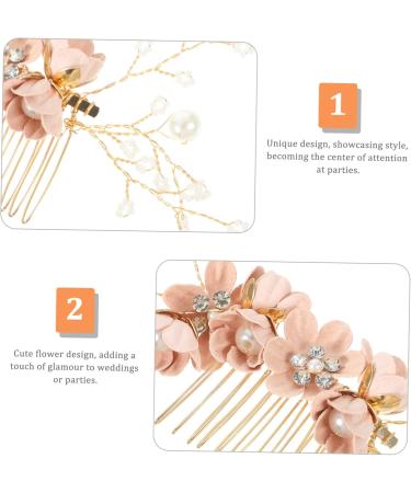Beatifufu hair accessories Hanfu jewelry decorate hair comb for women accessories hair comb for wedding hair styling accessories hair comb modeling Miss girl child flower hair comb - Buy Online on GoSupps.com