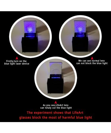 LifeArt Blue Light Blocking Glasses - Anti Eyestrain Computer Gaming & TV Glasses for Men & Women (Black +3.50 Magnification - Buy Online on GoSupps.com