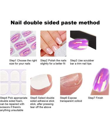 Fake Nails Coffin Nails ABS Lifelike Appearance Widely Use Easy Trim for Masked Ball for Halloween for Party for DIY for Wedding for Nail Salon(LG07) - Buy Online on GoSupps.com