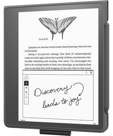 Kindle Scribe Leather Folio Cover - Black | Magnetic Attach | Fits Kindle Scribe - Buy Online on GoSupps.com