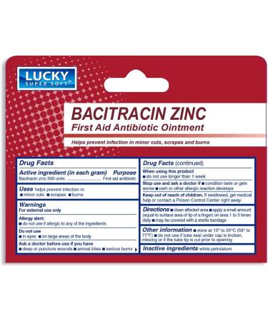 Buy Lucky Super Soft First Aid Antibiotic Ointment with Bacitracin - 0.5 Ounce | Fast Shipping Worldwide - Buy Online on GoSupps.com