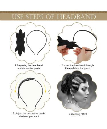 MWOOT 1920s Flapper Headbands for Women Roaring 20s Party Costumes 3 Pieces Black White Green 20s Hair Accessories Women 20s Vintage Flapper Hair Hoop 1920S Theme Hair Accessory - Buy Online on GoSupps.com