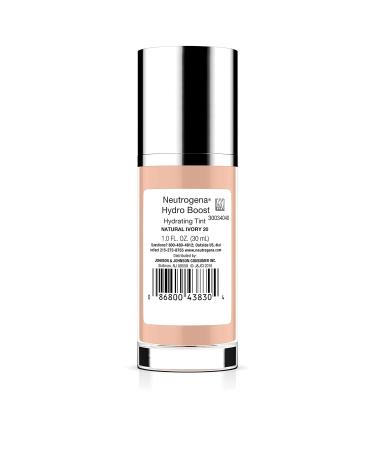 Neutrogena Hydro Boost Hydrating Tint - 20 Natural Ivory, 1.0 fl. oz | Hyaluronic Acid, Oil-Free Moisturizing Foundation - Buy Online on GoSupps.com