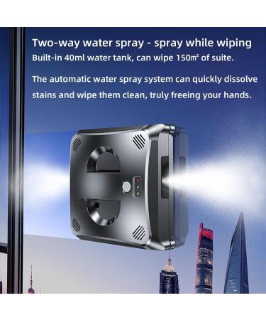 CHHMAELOVE 72W New Window Cleaning Robot with 4 Mop Pads Remote Control Built-in 650mAh battery 4 Cleaning Modes Two-Way Water Spray for Indoor Outdoor High Rise Windows - Buy Online on GoSupps.com