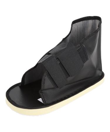 Foot Cast Shoe Fracture Gypsum Shoe Walking Boot for Foot Anti Skid Shock Faux Leather Post Op Shoe Help Walking (XL)