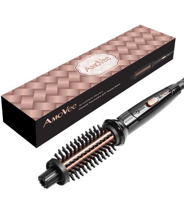 AmoVee Mini Curling Iron Hot Brush 3/4 Inch - Ceramic Tourmaline - Anti-Scald - Travel-friendly for Short Hair - Buy Online on GoSupps.com