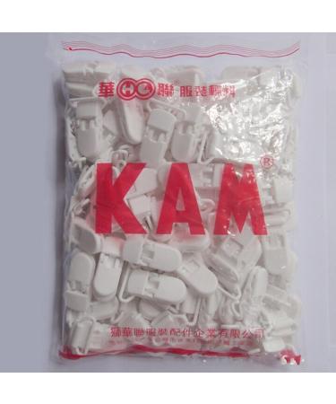 Chengyida came 20 mm baby pacifier-bad-plastic clips bib holder braces braces clips with gripping teeth for pacifier pacifier bib toys white 100 pieces