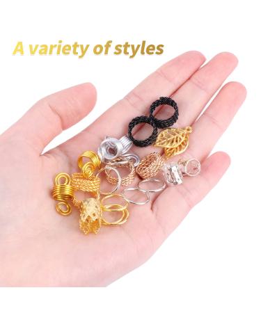 200 Pcs Aluminum Hair Coils & Dreadlocks Accessories | Braids Jewelry & Cuffs | Pearl Pendant Clips for Hair Decoration - Buy Online on GoSupps.com