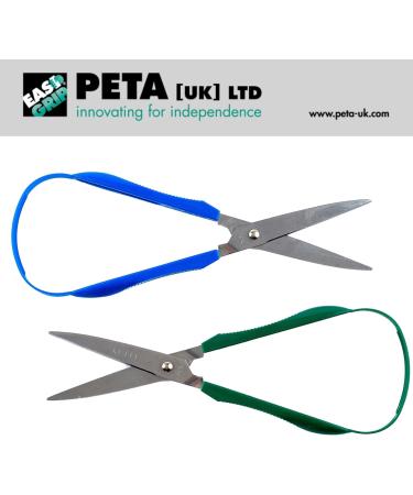 Peta Easi-Grip Left-Handed Scissors - 75mm Pointed Blade for Elderly & Disabled - Easy Grip Non-Fatigue Design - Buy Online on GoSupps.com